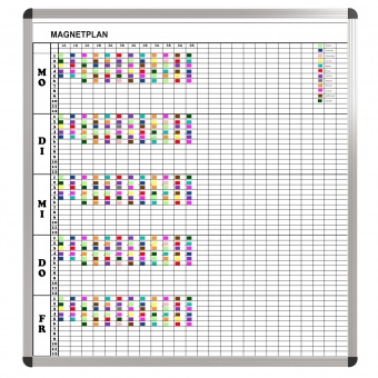 Klassen-Plantafel, 12 Stunden Mo-Fr, für 25 Klassen, 123x117 cm, Klassen-Plantafel, 12 Stunden Mo-Fr, für 25 Klassen, 123x117 cm,